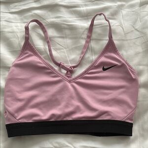 light pink nike sports bra